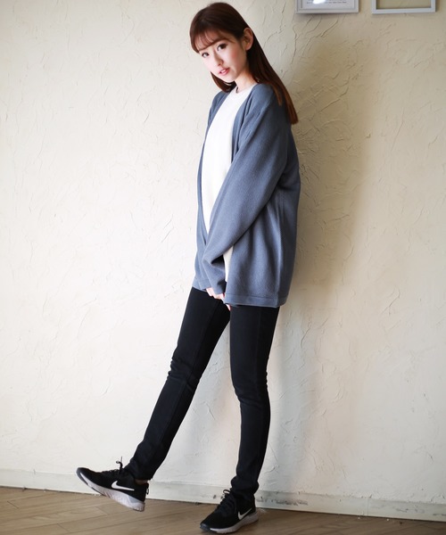 WESTSEA(ウエストシー)の「WEB限定 麻タッチ鹿の子編 サマーニットカーディガン(カーディガン/ボレロ・メンズ・ネイビー/ホワイト/グレー/ベージュ/マスタード/ブラック/ブルー/グリーン/ピンク/ベージュ系その他/レッド・M/L)」の21枚目の写真