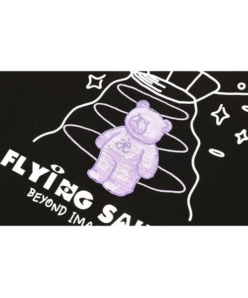 ambler（エムブラー）の「『ambler/エムブラー』Over fit T-Shirts UFO Bear/UFOベアー半袖Tシャツ/カットソー（Tシャツ/カットソー・レディース・ブラック/ホワイト・M/S/L）」の12枚目の写真