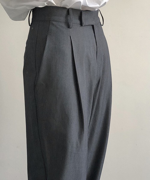 chuclla(チュクラ)の「【chuclla】【2020/SS】ハイウエスト スタンダードスラックス chw1101(スラックス・レディース・グレー・S/M/XS)」の6枚目の写真