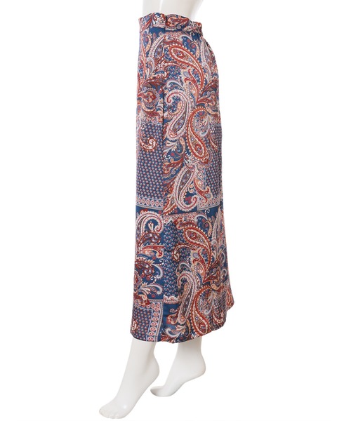 fifth（フィフス）の「ペイズリープリントスカート（スカート・レディース・ネイビー/グレイッシュベージュ・MEDIUM）」の5枚目の写真