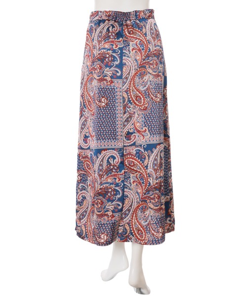 fifth（フィフス）の「ペイズリープリントスカート（スカート・レディース・ネイビー/グレイッシュベージュ・MEDIUM）」の6枚目の写真