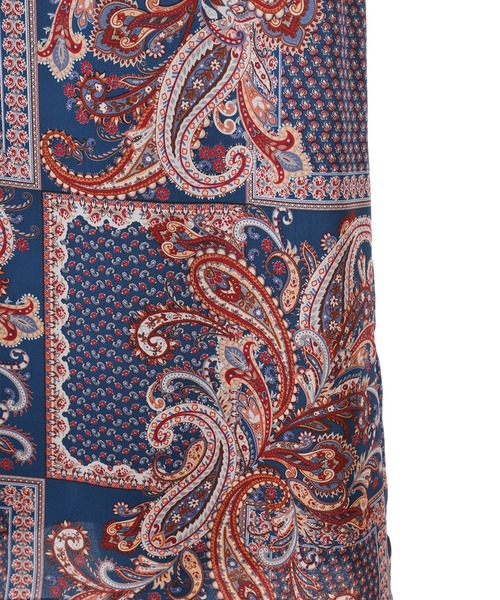 fifth（フィフス）の「ペイズリープリントスカート（スカート・レディース・ネイビー/グレイッシュベージュ・MEDIUM）」の8枚目の写真