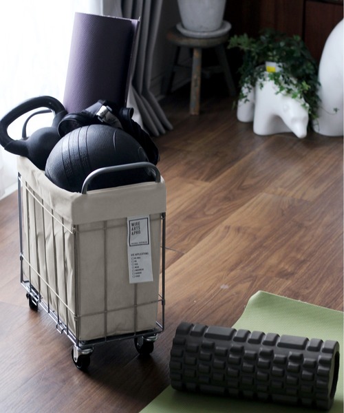 BRID（ブリッド）の「ブリッド フォールディング ランドリー スクエアバスケット 収納 / BRID FOLDING LAUNDRY_SQUARE BASKET with CASTER［28L］（収納グッズ・レディース・ホワイト/ライトグレー/ベージュ/ダークグレー/ブラウン・FREE）」の2枚目の写真