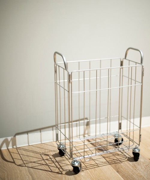 BRID（ブリッド）の「ブリッド フォールディング ランドリー スクエアバスケット 収納 / BRID FOLDING LAUNDRY_SQUARE BASKET with CASTER［28L］（収納グッズ・レディース・ホワイト/ライトグレー/ベージュ/ダークグレー/ブラウン・FREE）」の6枚目の写真