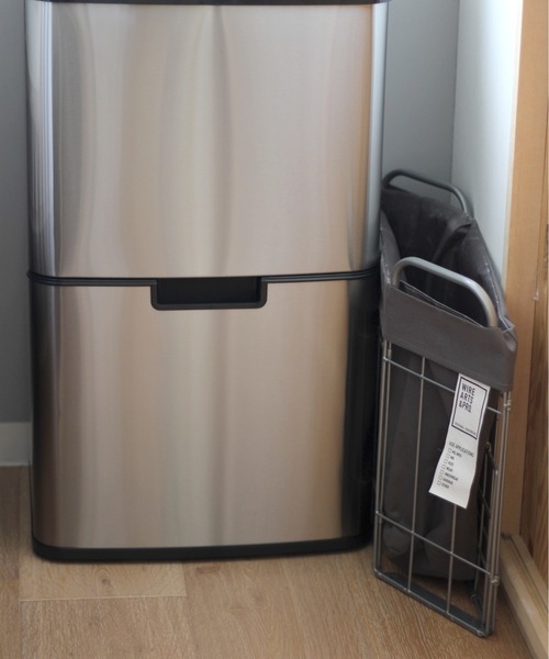 BRID（ブリッド）の「ブリッド フォールディング ランドリー スクエアバスケット 収納 / BRID FOLDING LAUNDRY_SQUARE BASKET with CASTER［28L］（収納グッズ・レディース・ホワイト/ライトグレー/ベージュ/ダークグレー/ブラウン・FREE）」の10枚目の写真