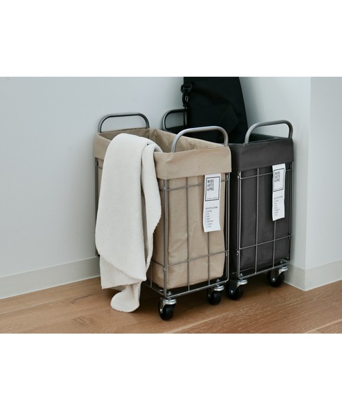BRID（ブリッド）の「ブリッド フォールディング ランドリー スクエアバスケット 収納 / BRID FOLDING LAUNDRY_SQUARE BASKET with CASTER［28L］（収納グッズ・レディース・ホワイト/ライトグレー/ベージュ/ダークグレー/ブラウン・FREE）」の14枚目の写真
