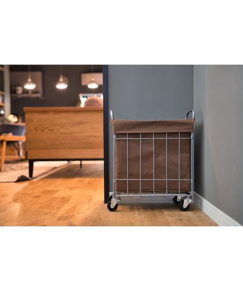 BRID（ブリッド）の「ブリッド フォールディング ランドリー スクエアバスケット 収納 / BRID FOLDING LAUNDRY_SQUARE BASKET with CASTER［28L］（収納グッズ・レディース・ホワイト/ライトグレー/ベージュ/ダークグレー/ブラウン・FREE）」の13枚目の写真