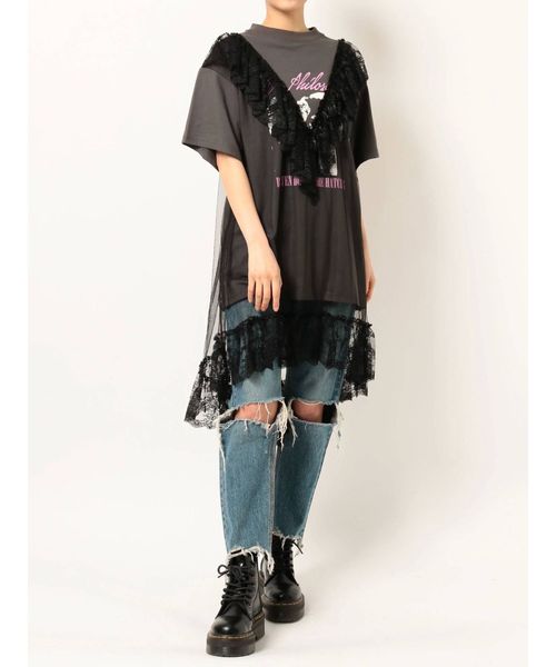 jouetie（ジュエティ）の「リメイクチュールTシャツ（Tシャツ
