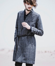 mj7315-ショールカラーガウンコート
