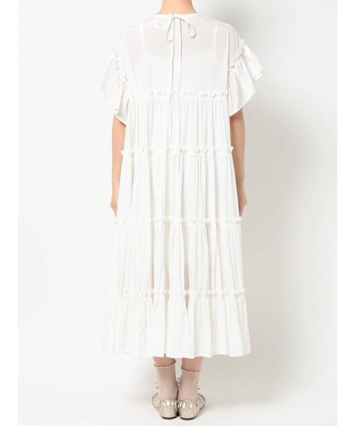 merry jenny（メリージェニー）の「ティアードティアードスリーブワンピース（ワンピース・レディース・ベージュ/ブラック・FREE）」の13枚目の写真