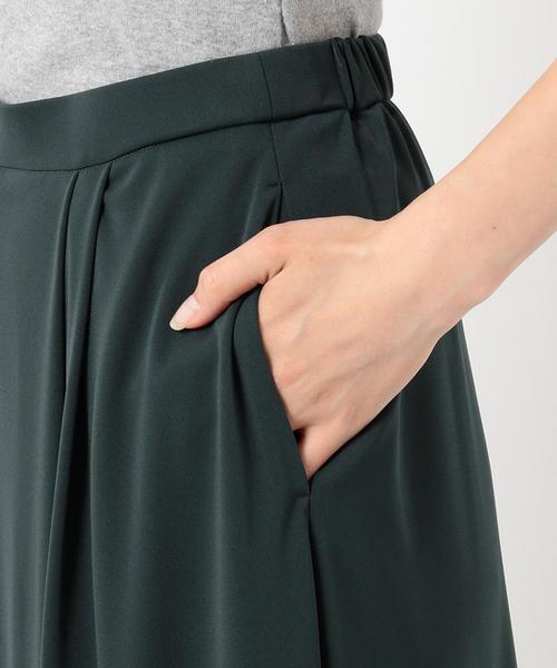 J.PRESS(ジェイプレス)の「タックラップパンツ キュロットパンツ(その他パンツ・レディース・ブラック系/グリーン系・7/9/11)」の6枚目の写真