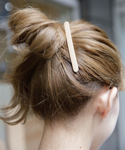 flower（フラワー）の「キャンディスリムバレッタ（バレッタ/ヘアクリップ・レディース・ベージュ/ブラウン/アイボリー・FREE）」の5枚目の写真