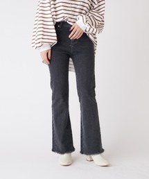 Omekashi | ストレッチフレアデニム(デニムパンツ)