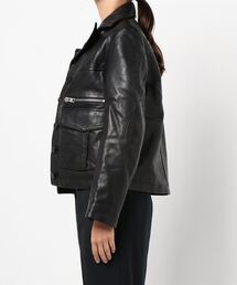 ザディグエヴォルテール LOON STARS カウレザー ライダースジャケット ザディグエヴォルテール LOON STARS カウレザー ライダース