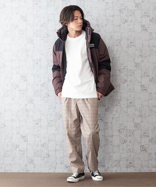 OUTDOOR PRODUCTS(アウトドアプロダクツ)の「切替フード中綿ジャケット パネルジャケット 防風/撥水/ストレッチ/耐水圧/防花粉/UVと高機能素材を使用 昨年人気モデルが更に進化して登場 ユニセックス(ブルゾン・メンズ・ライトグレー/ブラック/ブラウン/アーミー/ダークベージュ・SMALL/MEDIUM/LARGE/X-LARGE)」の6枚目の写真