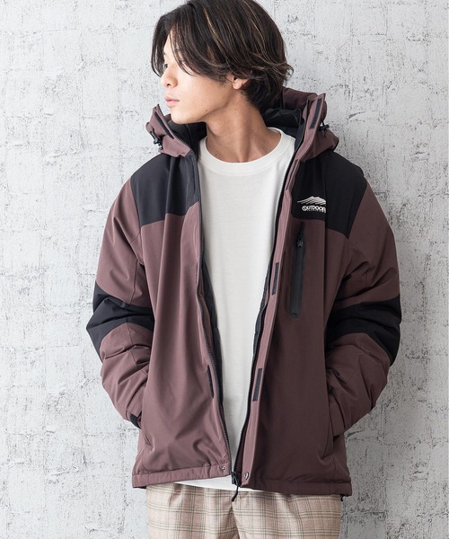 OUTDOOR PRODUCTS(アウトドアプロダクツ)の「切替フード中綿ジャケット パネルジャケット 防風/撥水/ストレッチ/耐水圧/防花粉/UVと高機能素材を使用 昨年人気モデルが更に進化して登場 ユニセックス(ブルゾン・メンズ・ライトグレー/ブラック/ブラウン/アーミー/ダークベージュ・SMALL/MEDIUM/LARGE/X-LARGE)」の17枚目の写真