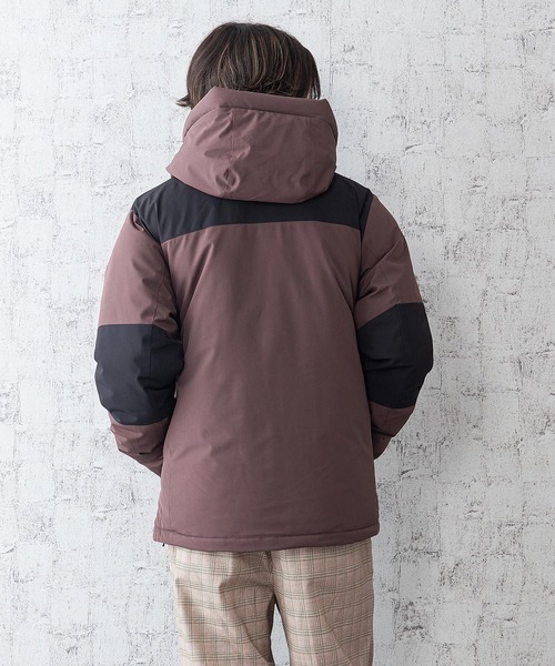 OUTDOOR PRODUCTS(アウトドアプロダクツ)の「切替フード中綿ジャケット パネルジャケット 防風/撥水/ストレッチ/耐水圧/防花粉/UVと高機能素材を使用 昨年人気モデルが更に進化して登場 ユニセックス(ブルゾン・メンズ・ライトグレー/ブラック/ブラウン/アーミー/ダークベージュ・SMALL/MEDIUM/LARGE/X-LARGE)」の14枚目の写真
