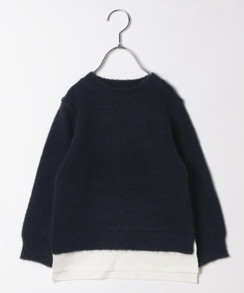 GLOBAL WORK（グローバルワーク）の「【キッズ】Hug meフワフワレイヤード/885376（ニット/セーター・キッズ・ホワイト/ライトブルー/ブラック/ダークブラウン/ベージュ/ネイビー/サックスブルー/ライトグリーン/その他・110cm/140cm/130cm/120cm/100cm）」の20枚目の写真