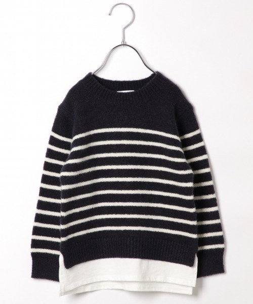 GLOBAL WORK（グローバルワーク）の「【キッズ】Hug meフワフワレイヤード/885376（ニット/セーター・キッズ・ホワイト/ライトブルー/ブラック/ダークブラウン/ベージュ/ネイビー/サックスブルー/ライトグリーン/その他・110cm/140cm/130cm/120cm/100cm）」の22枚目の写真