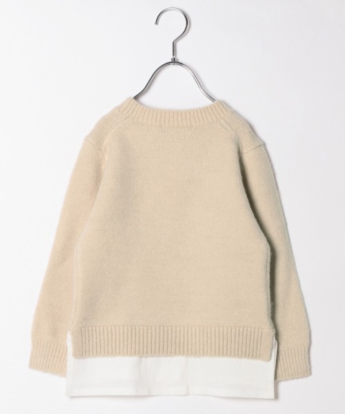 GLOBAL WORK（グローバルワーク）の「【キッズ】Hug meフワフワレイヤード/885376（ニット/セーター・キッズ・ホワイト/ライトブルー/ブラック/ダークブラウン/ベージュ/ネイビー/サックスブルー/ライトグリーン/その他・110cm/140cm/130cm/120cm/100cm）」の18枚目の写真