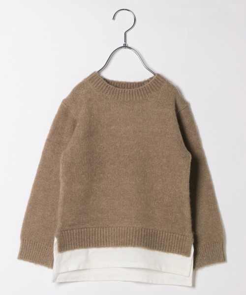 GLOBAL WORK（グローバルワーク）の「【キッズ】Hug meフワフワレイヤード/885376（ニット/セーター・キッズ・ホワイト/ライトブルー/ブラック/ダークブラウン/ベージュ/ネイビー/サックスブルー/ライトグリーン/その他・110cm/140cm/130cm/120cm/100cm）」の17枚目の写真