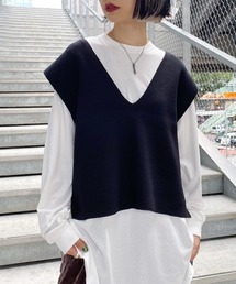 PAGEBOY | レースアップショートベスト(ベスト)