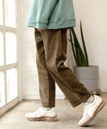 UP START | コーデュロイワイドテーパードパンツ（セットアップ対応）(その他パンツ)