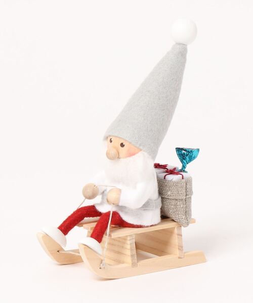 サンタクロース人形とソリ Nordika Nisse ノルディカ ニッセ 人形 ソリに乗る