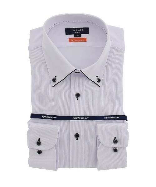 タカキューメンズ Taka Q Men ノーアイロンストレッチ ボタンダウン ビジネスドレス長袖ニットシャツ ビジネスシャツ Taka Q タカキュー のファッション通販 Zozotown