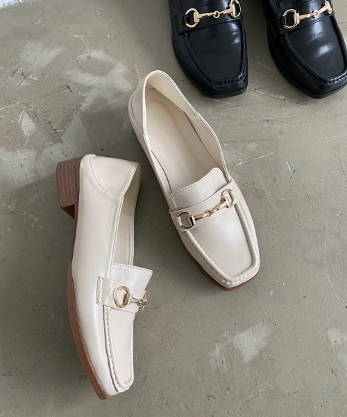 Aunt Marie's(アントマリーズ)の「スクエアトゥビットローファー/AUNT MARIE'S(ローファー・レディース・ブラック/アイボリー・SMALL/MEDIUM/LARGE)」の22枚目の写真