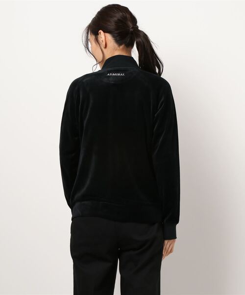 ADMIRALGOLFアドミラルゴルフ　フルジップ　レディースL【美品】 セール】[アドミラル ゴルフ] レディース ベロア フルジップ