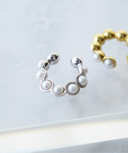 AROM.(アロム)の「【AROM. / アロム】シルバー925 / PICCHIETTARE Ear Cuff / パール イヤーカフ(イヤーカフ・レディース・シルバー/ゴールド・FREE)」の21枚目の写真
