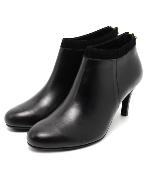 SHIPS for women（シップスフォーウィメン）の「★★バックジップ ヒールブーティ（ブーティ・レディース・ブラック/カーキ・36/36.5/38/37/37.5）」の2枚目の写真