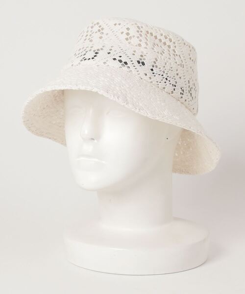 Ray BEAMS（レイビームス）の「La Maison de Lyllis / BOB ハット（ハット・レディース・ホワイト/ベージュ・ONE SIZE）」の2枚目の写真