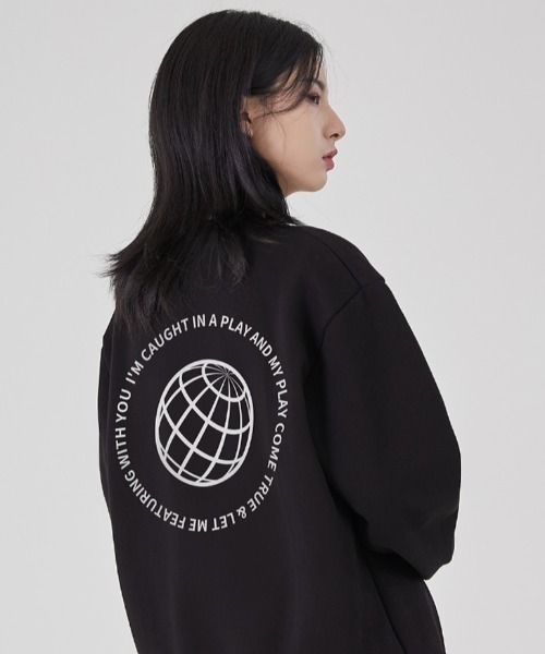 ACOVER(オコボ)の「『ACOVER/オコボ』BACK EARTH 650G SWEATSHIRT/バック アース スウェットシャツ プルオーバー(スウェット・レディース・ブラック/グレー/インディゴブルー/アイボリー・M)」の3枚目の写真