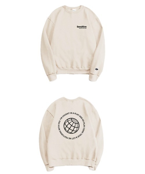 ☆韓国の人気☆【GROVE】☆MARK COA.T☆関税込☆ ACOVER/オコボ』BACK EARTH 650G SWEATSHIRT/バック アース