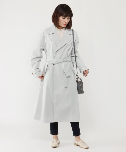 ikka（イッカ）の「エアフローツイルスプリングコート（トレンチコート・レディース・グレー/ベージュ・M）」の3枚目の写真