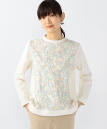 オーガニックコットン小花柄プルオーバー