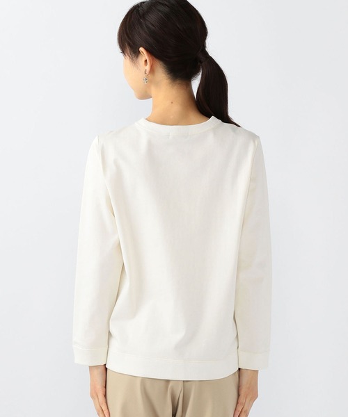 DECOY SINCE 1981(デコイシンスイチキュウハチイチ)の「オーガニックコットン小花柄プルオーバー(Tシャツ/カットソー・レディース・ネイビー/ベージュ・L/LL/M)」の4枚目の写真