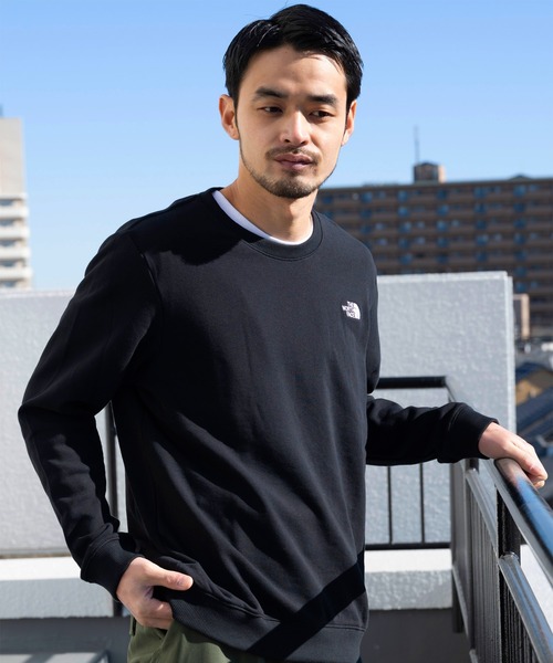 THE NORTH FACE（ザノースフェイス）の「THE NORTH FACE ロゴスウェット（スウェット・メンズ・ブラック/パープル/ネイビー・SMALL/MEDIUM/LARGE/X-LARGE）」の2枚目の写真