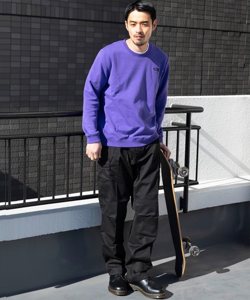 THE NORTH FACE（ザノースフェイス）の「THE NORTH FACE ロゴスウェット（スウェット・メンズ・ブラック/パープル/ネイビー・SMALL/MEDIUM/LARGE/X-LARGE）」の15枚目の写真