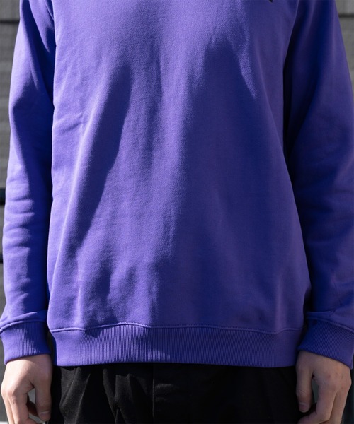 THE NORTH FACE（ザノースフェイス）の「THE NORTH FACE ロゴスウェット（スウェット・メンズ・ブラック/パープル/ネイビー・SMALL/MEDIUM/LARGE/X-LARGE）」の10枚目の写真