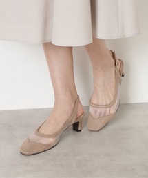 NATURAL BEAUTY BASIC | チュールスクエアバックバンド(パンプス)