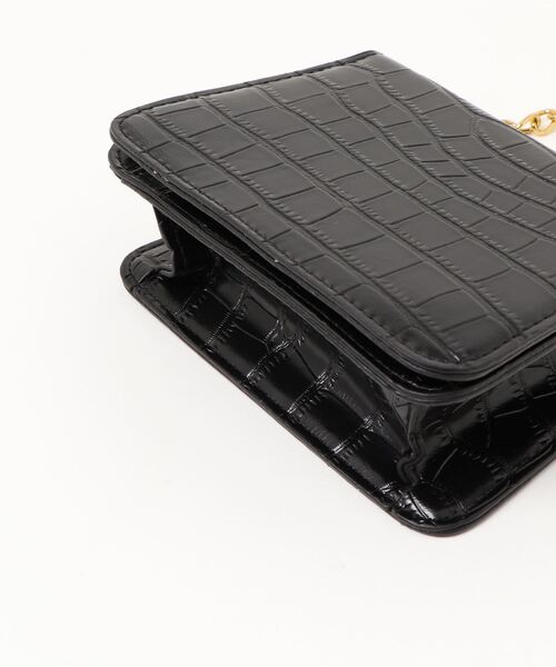 TABI PAL(タビパル)の「【TABI PAL】ニューレザー クロコ型押し ショルダーバッグ(ショルダーバッグ・レディース・ダークブラウン/ブラック/ブラウン・FREE)」の7枚目の写真