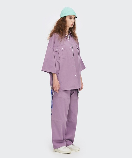 me+em select(ミームセレクト)の「バックルベルトニュアンスワークカーゴパンツ【ユニセックス】(カーゴパンツ・メンズ・イエロー/パープル/グリーン・MEDIUM/SMALL/LARGE/X-LARGE)」の12枚目の写真