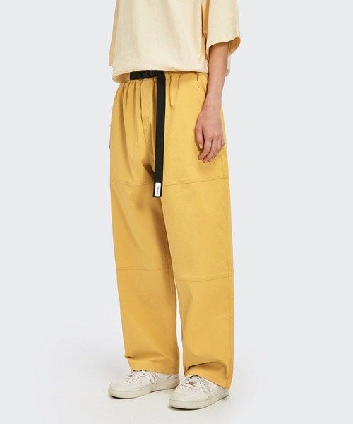 me+em select(ミームセレクト)の「バックルベルトニュアンスワークカーゴパンツ【ユニセックス】(カーゴパンツ・メンズ・イエロー/パープル/グリーン・MEDIUM/SMALL/LARGE/X-LARGE)」の14枚目の写真