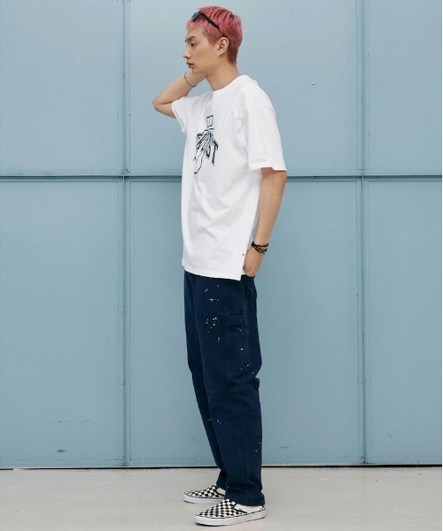 ISTKUNST（イストクンスト）の「【ISTKUNST】UNIVERSITY EMBLEM TEE / イストクンスト ユニバーシティ エンブレム 半袖 Tシャツ（Tシャツ/カットソー・メンズ・グリーン/ホワイト/ネイビー・MEDIUM/LARGE）」の6枚目の写真