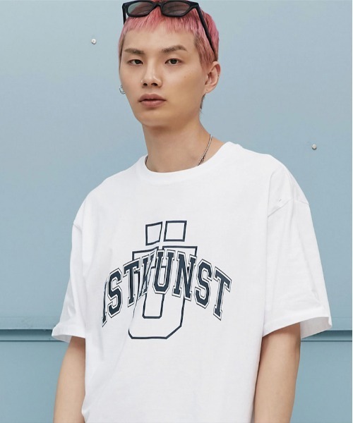 ISTKUNST（イストクンスト）の「【ISTKUNST】UNIVERSITY EMBLEM TEE / イストクンスト ユニバーシティ エンブレム 半袖 Tシャツ（Tシャツ/カットソー・メンズ・グリーン/ホワイト/ネイビー・MEDIUM/LARGE）」の8枚目の写真