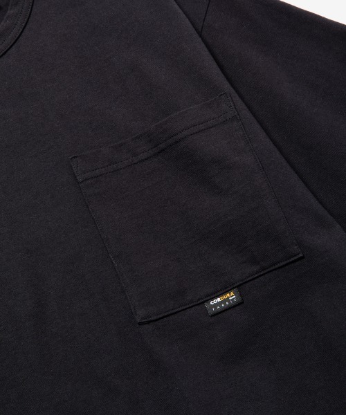 rehacer(レアセル)の「rehacer : CORDURA Fabric Wide Pocket CS Made in Japan / コーデュラ ファブリック ワイドポケットカットソ ーメイドインジャパン(Tシャツ/カットソー・メンズ・ホワイト/ブラック・SMALL/MEDIUM/LARGE/X-LARGE)」の7枚目の写真