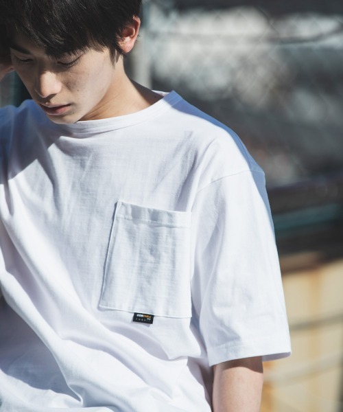 rehacer(レアセル)の「rehacer : CORDURA Fabric Wide Pocket CS Made in Japan / コーデュラ ファブリック ワイドポケットカットソ ーメイドインジャパン(Tシャツ/カットソー・メンズ・ホワイト/ブラック・SMALL/MEDIUM/LARGE/X-LARGE)」の22枚目の写真